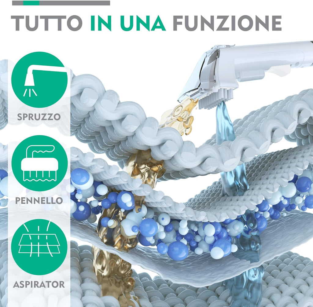 Stainzapper - Lavatappeti Portatile, Lava Divano Ad Acqua, Lava Tappezzeria 400W, Ideale per Pulisci Scale, Divano, Sedili Auto, Moquette E Tappeti, Lava Divani E Aspira Acqua